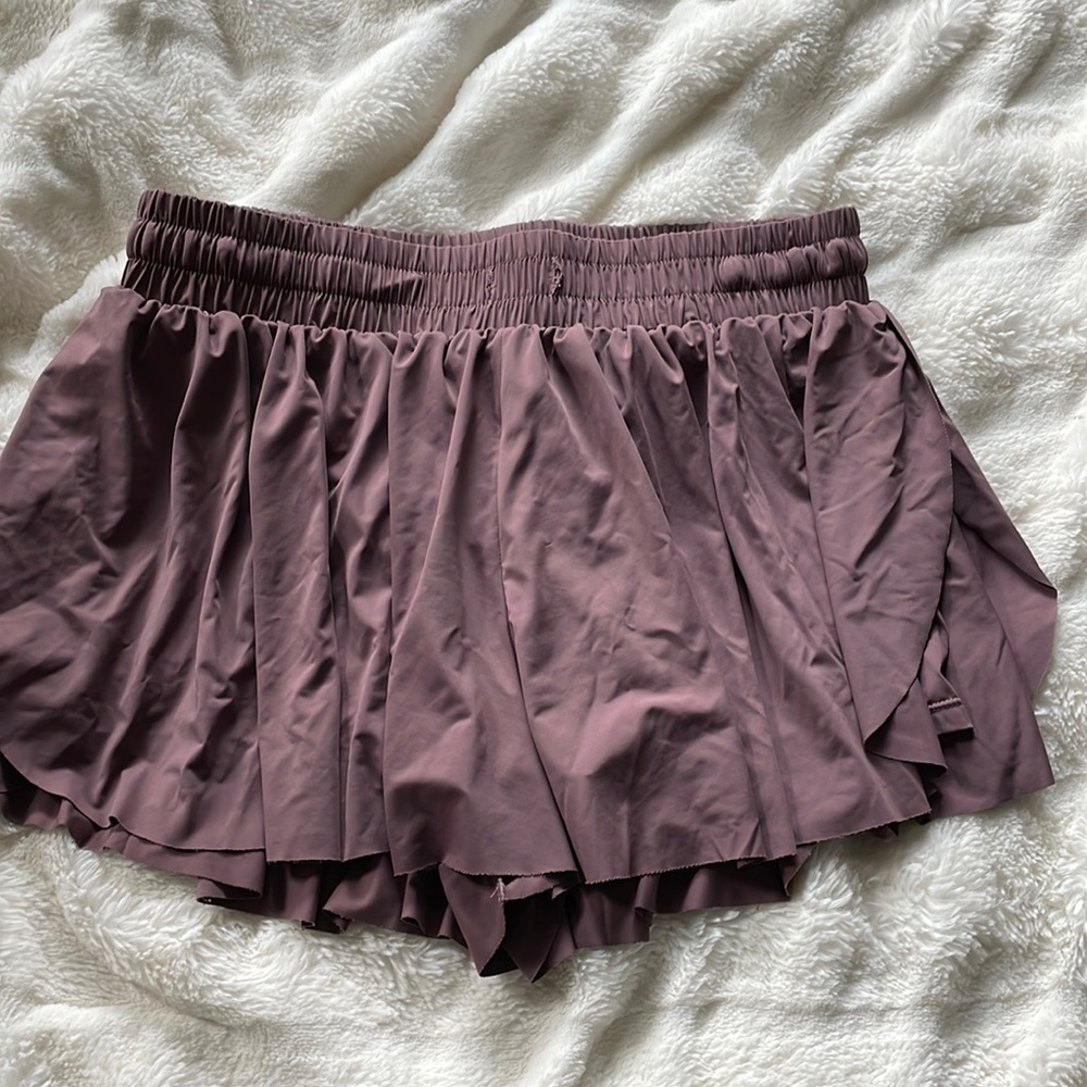 Cute flowy purple athletic shorts